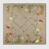 Gucci Halstuch Aus Seide Mit Tier- Und Blumen-print In Beige