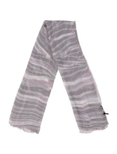 Pre-owned Gucci Animal Print Scarf In Multi