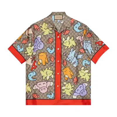 Pre-owned Gucci Animal Print Shirt 'multicolor' | Multi-color | Men's Size 44