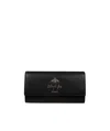 Gucci Animalier European Style Cowhide Purse In Black