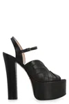 GUCCI ANIMALIER LEATHER PLATFORM SANDALS FOR WOMEN IN FW22