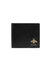 Gucci Animalier Leather Coin Wallet In Black