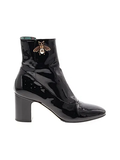 Pre-owned Gucci Ankle Boots In Black