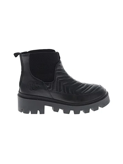 Pre-owned Gucci Ankle Boots In Black