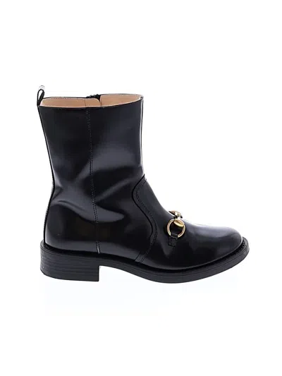 Pre-owned Gucci Kids' Ankle Boots In Black