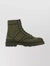 Gucci Army Green Gg Fabric Ankle Boots