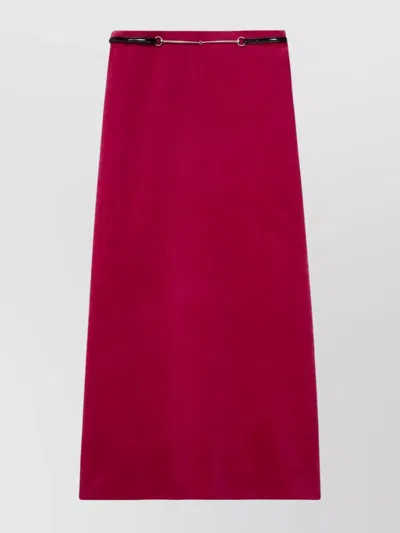 Gucci Velvet Midi Skirt