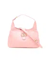 Gucci Aphrodite Pink Raffia Medium Shoulder Handbag With Suede Leather Top Handle In Pink