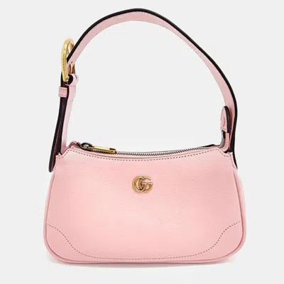 Pre-owned Gucci Aphrodite Mini Shoulder Bag In Pink