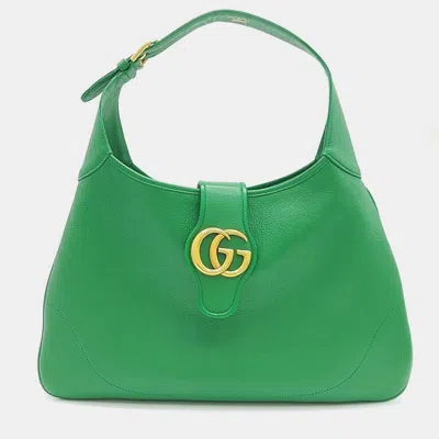 Pre-owned Gucci Aphrodite Shoulder Bag Medium (726274) In Green
