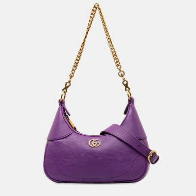 Pre-owned Gucci Aphrodite Shoulder Bag In Purple