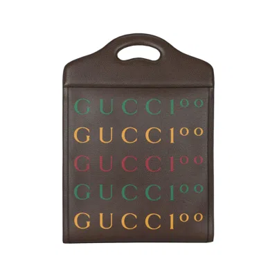 Pre-owned Gucci Aria 100th Anniversary Printed Tote 'brown' | Women's Size Onesize