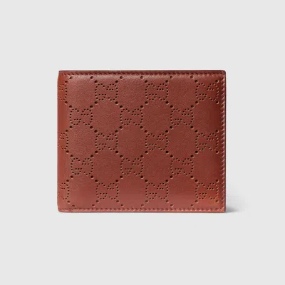 Gucci Aria Bi-fold Wallet In Brown