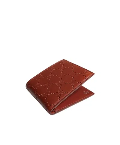 Gucci Aria Bi-fold Wallet In Brown