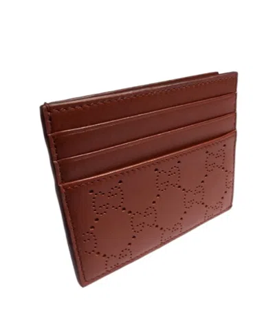 Gucci Aria Card Case In Brown