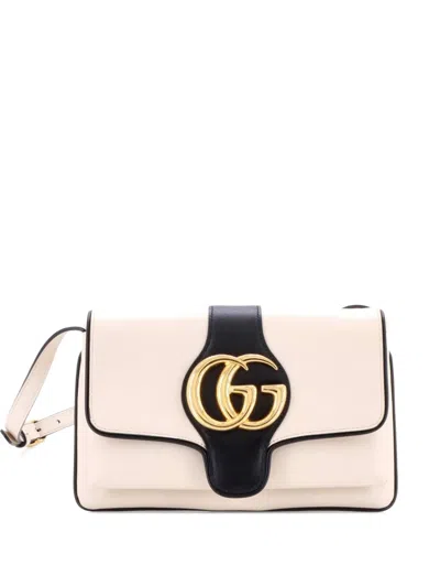 Pre-owned Gucci Arli Shoulder Bag Leather Small Crossbody Bag In Neutral