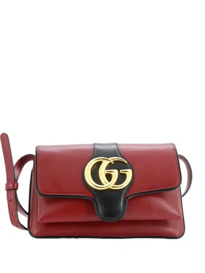 Pre-owned Gucci Arli Shoulder Bag Leather Small Crossbody Bag In Red