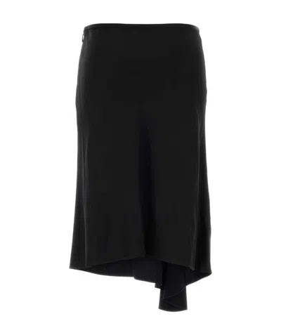Gucci Asymmetric Skirt In Black