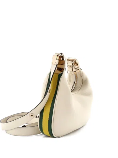 Pre-owned Gucci Attache Shoulder Bag Leather Small Crossbody Bag In Neutral