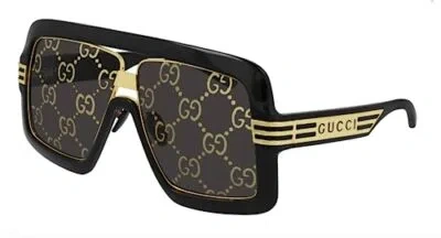 Pre-owned Gucci Authentic  Sunglasses Gg 0900s-001 Black W/ Gray Lens New60mm