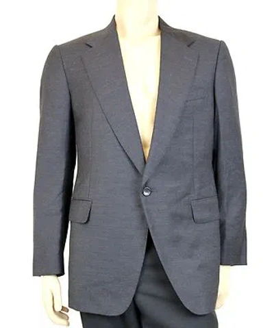 Pre-owned Gucci Authentic  Wool/cashmere Jacket Blazer Eu 54 R/us 44 R, 120907 In Black