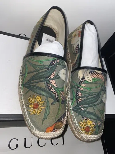 Pre-owned Gucci Authentic Mens  Sizeg 7 & 11 Espadrilles In Multicolor