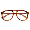 Gucci Eyewear Aviator Frame Sunglasses In Brown