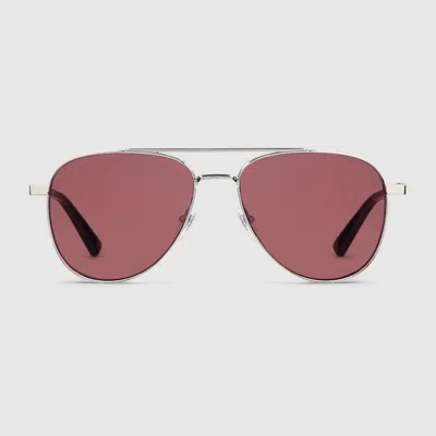 Gucci Aviator Frame Sunglasses