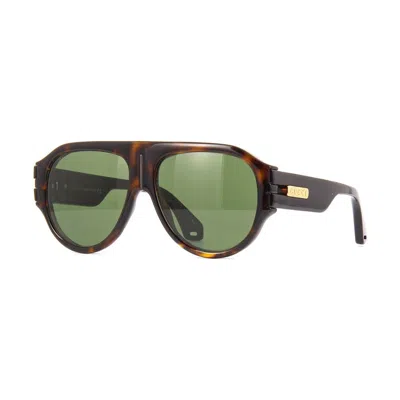 Gucci Aviator Full Rim Sunglasses In Red