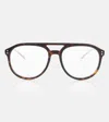 Gucci Aviator Glasses In Gold