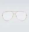 Gucci Aviator Glasses In Gold