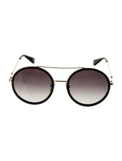 Pre-owned Gucci Aviator Gradient Sunglasses W/ Tags In Black