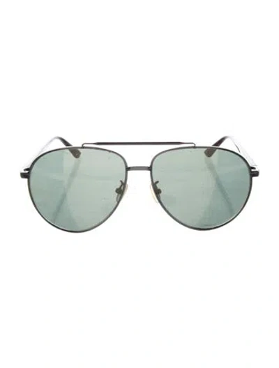 Pre-owned Gucci Aviator Mirrored Sunglasses In Black