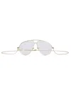 Gucci Aviator Optical Frame In Gold
