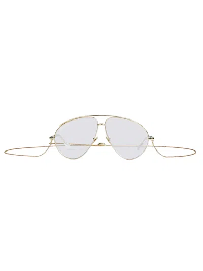 Gucci Aviator Optical Frame In Gold