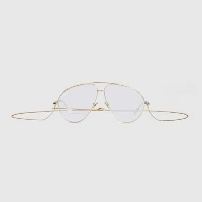 Gucci Aviator Optical Frame In Gold