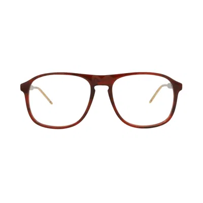 Pre-owned Gucci Aviator Optical Glasses 'havana/transparent' | Brown | Men's Size Onesize