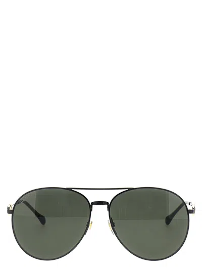 Gucci Aviator Sunglasses In Black