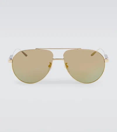 Gucci Aviator Sunglasses In Gold