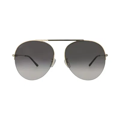 Pre-owned Gucci Aviator Sunglasses 'gold/grey' | Women's Size Onesize