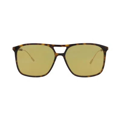 Pre-owned Gucci Aviator Sunglasses 'havana/gold/brown' | Men's Size Onesize