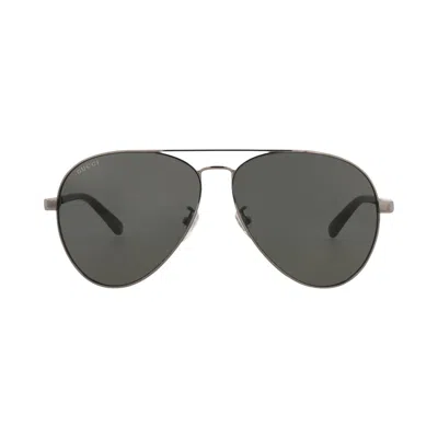 Pre-owned Gucci Aviator Sunglasses 'ruthenium/black/grey' | Men's Size Onesize
