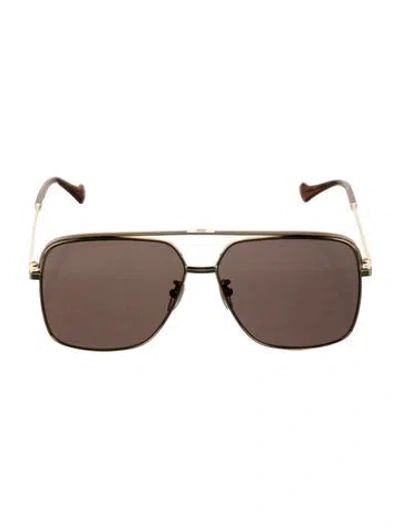 Pre-owned Gucci Aviator Tinted Sunglasses In Multi