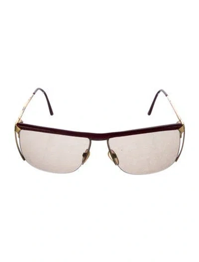 Pre-owned Gucci Aviator Tinted Sunglasses In Multi