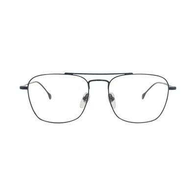 Pre-owned Gucci Aviator-frame Metal Optical Frames 'blue/transparent' | Men's Size Onesize