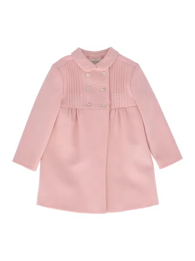 Gucci Kids' B D/b Coat Wool Coat In Pink