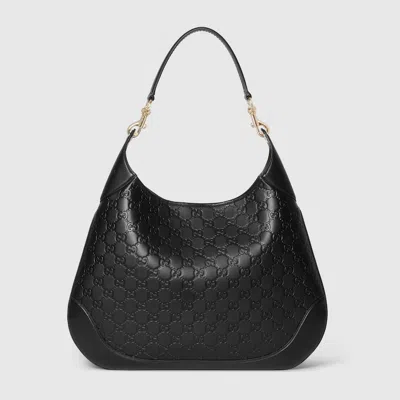 Gucci B Large Shoulder Bag In Black