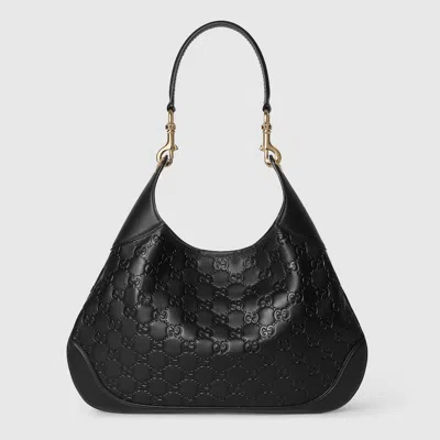 Gucci B Medium Shoulder Bag In Black