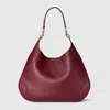 Gucci B Medium Shoulder Bag In Bordeaux