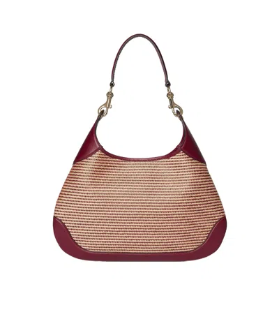 Gucci B Medium Shoulder Bag In Brown